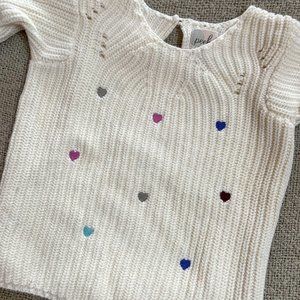 Peek Little Peanut | Crochet Heart Sweater